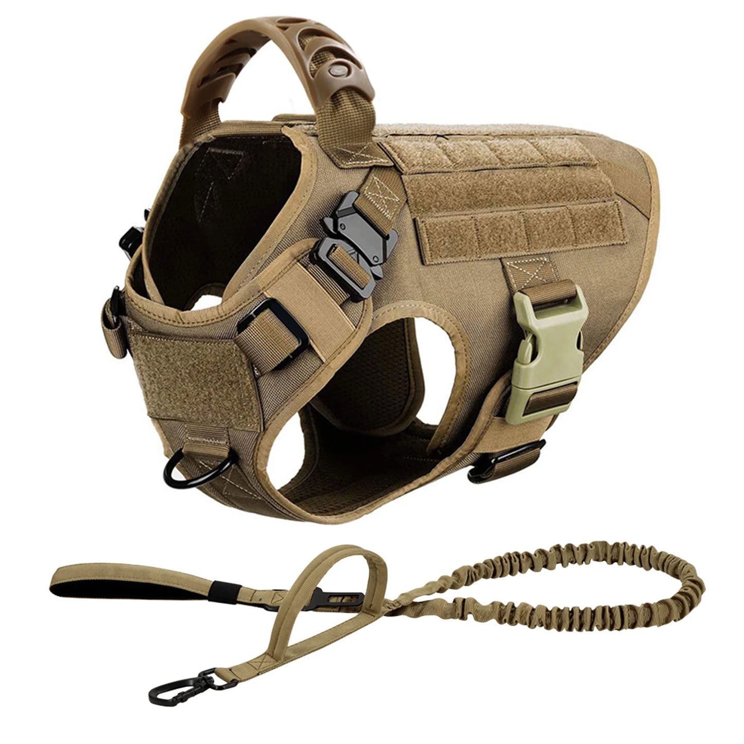 Tactical Dog Harness Leash Set For Training And Walking