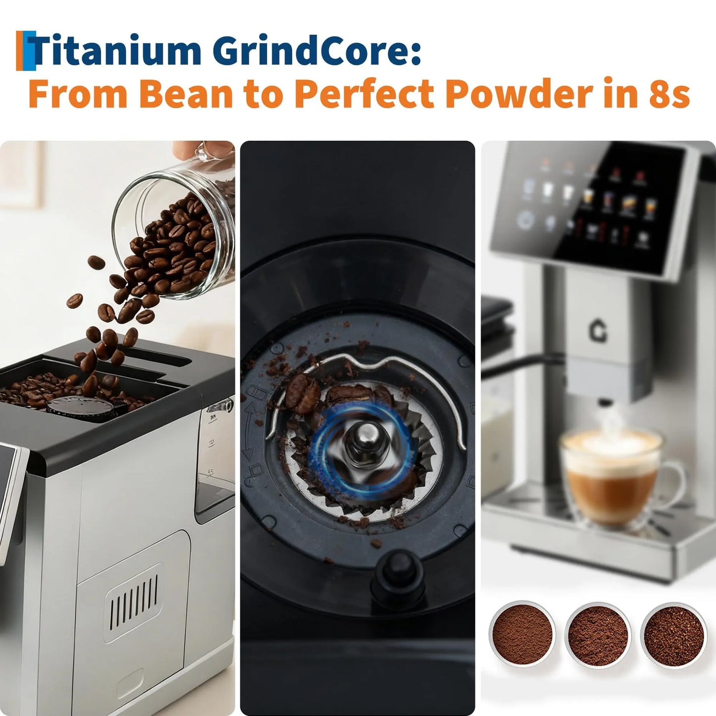 Adoolla Third Gen Automatic Espresso Machine With Removable Milk Tank