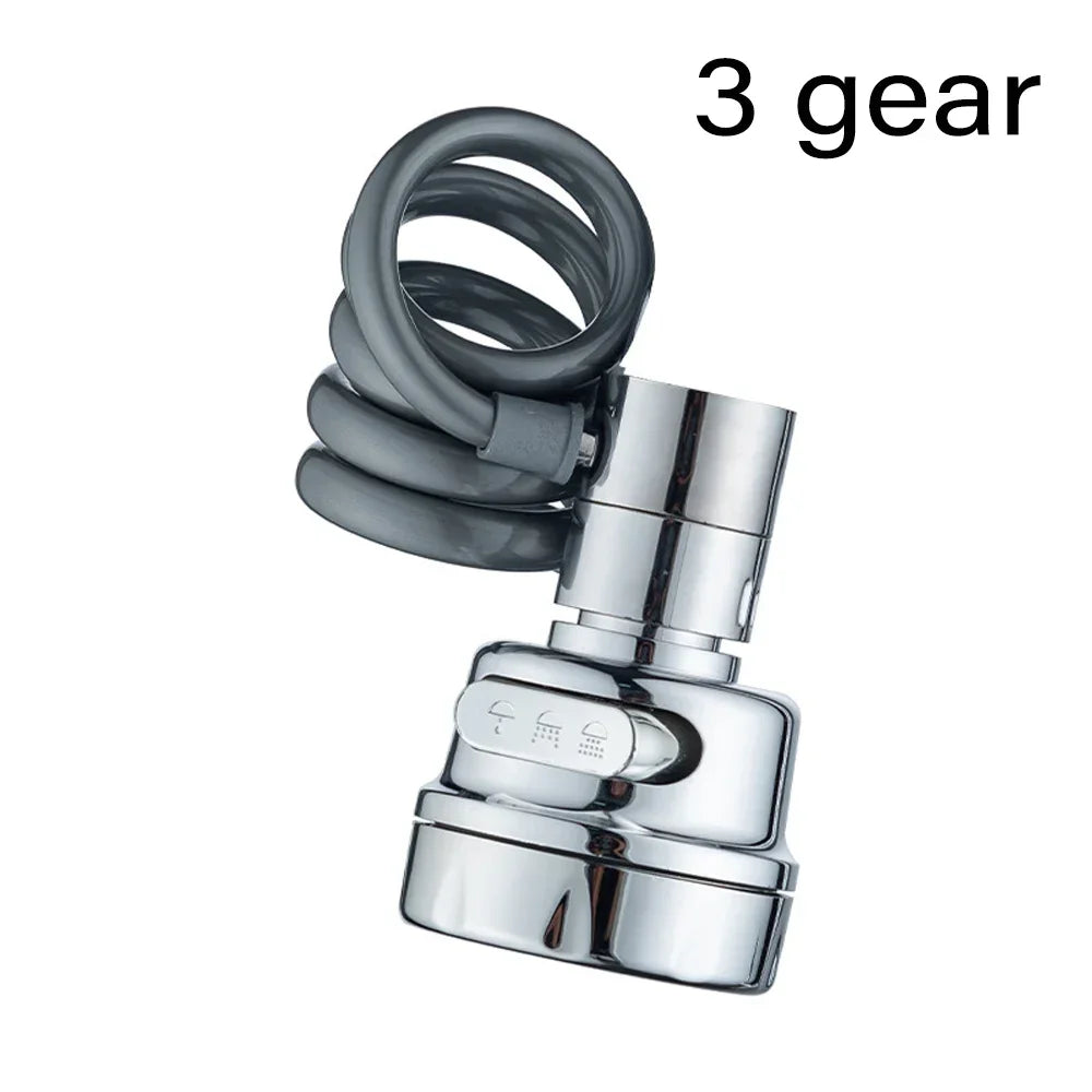 3 Mode Sink Faucet 360 Degree Rotation Water Saving Tap