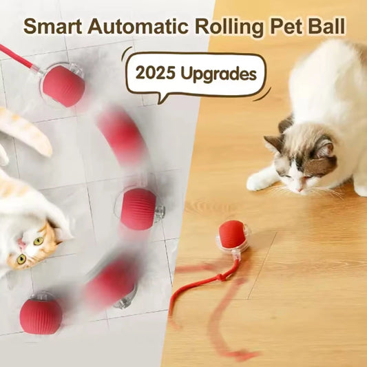 Durable Smart Cat Ball Toy Silicone Interactive Play Ball