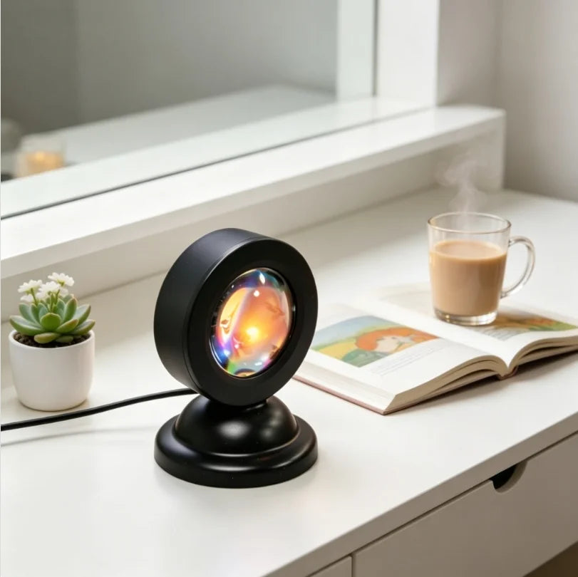 RGB Sunset Lamp Projector With Remote Control USB Night Light