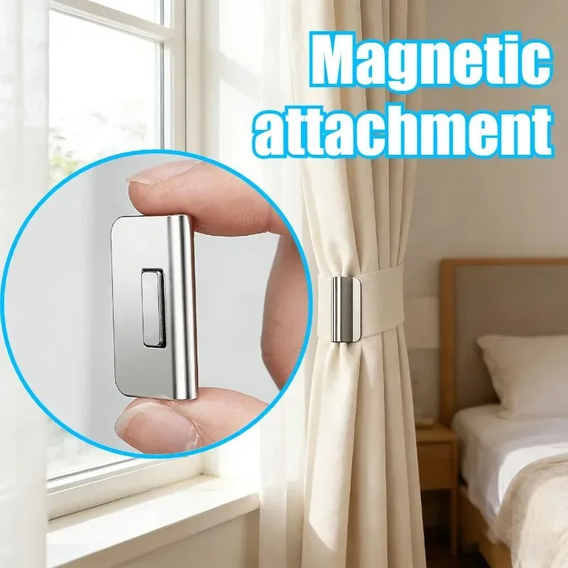 Strong Magnetic Curtain Clips Nail Free Blackout Closure For Curtains