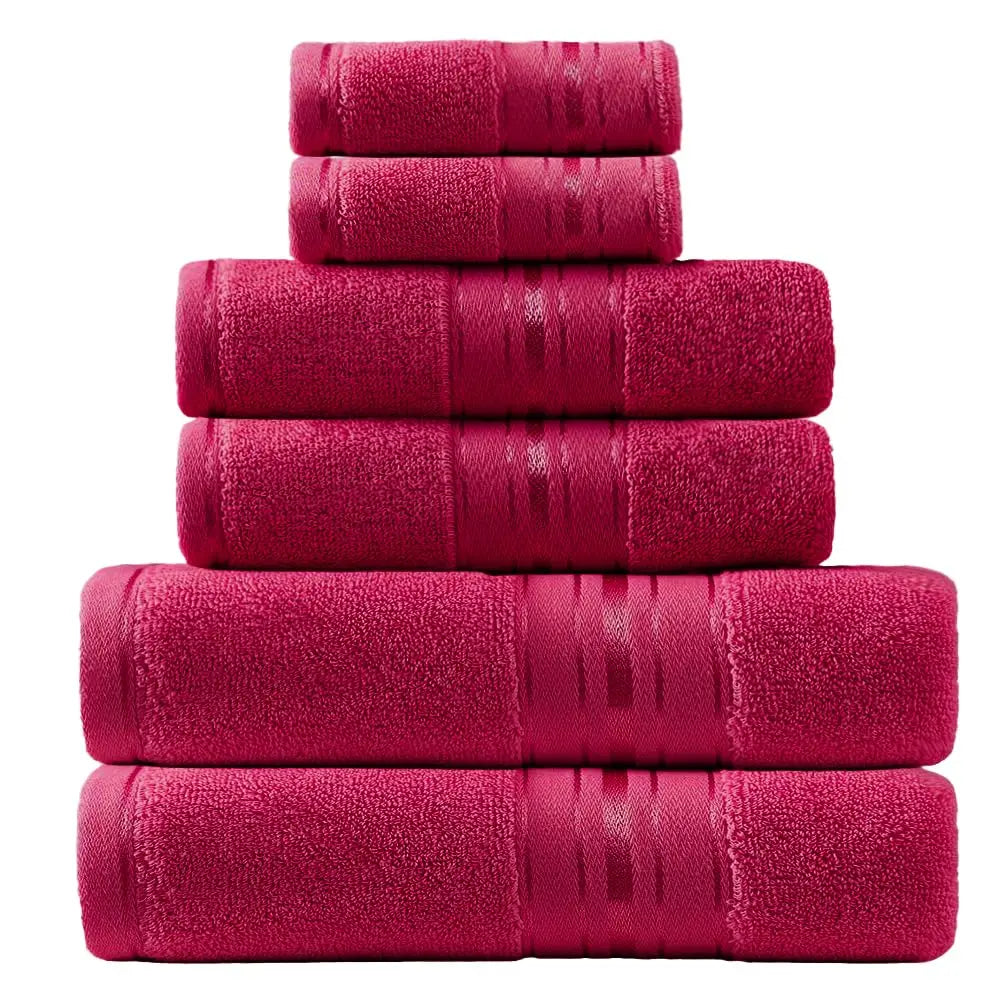 Luxury Turkish Cotton Towel Set With Bath Towels And Washcloths
