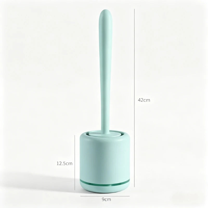 WIKHOSTAR Silicone Toilet Brush Quick Drying Wall Mount Holder